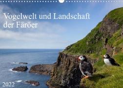 Vogelwelt und Landschaft der Färöer (Wandkalender 2022 DIN A3 quer)