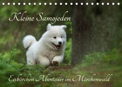 Kleine Samojeden - Eisbärchen Abenteuer im Märchenwald (Tischkalender 2022 DIN A5 quer)