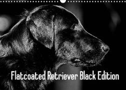 Flatcoated Retriever Black Edition (Wandkalender 2022 DIN A3 quer)