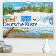 Deutsche Küste - Nordsee und Ostsee (Premium, hochwertiger DIN A2 Wandkalender 2022, Kunstdruck in Hochglanz)