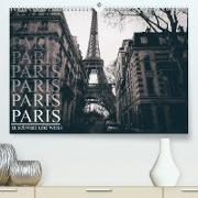 Paris - in schwarz und weiss (Premium, hochwertiger DIN A2 Wandkalender 2022, Kunstdruck in Hochglanz)