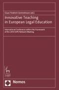 Innovative Teaching in European Legal Education