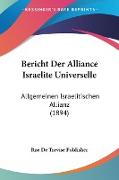 Bericht Der Alliance Israelite Universelle