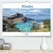 Rhodos - Insel des Sonnengottes Helios (Premium, hochwertiger DIN A2 Wandkalender 2022, Kunstdruck in Hochglanz)