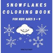 Snowflakes Coloring Book for Kids Ages 3 - 9