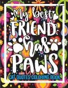 Cat Quotes Coloring Book