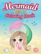 Mermaid Coloring Book Ages 4-8: Unique Coloring Pages For Kids with 45 Cute Mermaids and Their Sea Creature Friends