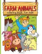 Farm Animals Coloring Book For Kids