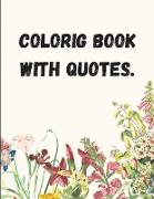 Coloring Book with Quotes
