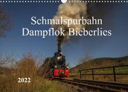 Schmalspurbahn Dampflok Bieberlies (Wandkalender 2022 DIN A3 quer)