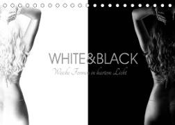 White and Black - Weibliche Formen in hartem Licht (Tischkalender 2022 DIN A5 quer)