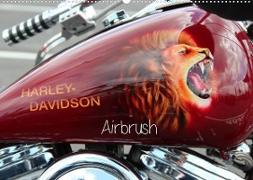 Harley Davidson - Airbrush (Wandkalender 2022 DIN A2 quer)