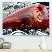 Harley Davidson - Airbrush (Premium, hochwertiger DIN A2 Wandkalender 2022, Kunstdruck in Hochglanz)