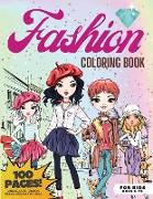 Fashion Coloring Book, 100 pages