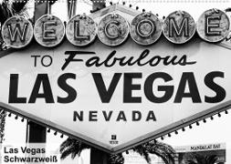 Las Vegas - Schwarzweiß (Wandkalender 2022 DIN A2 quer)