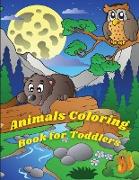 Animals Coloring Book for Toddlers: Easy and Fun Animals Coloring Pages with Pets, Wild and Domestic Animals for Boys and Girls Activity Book for Todd