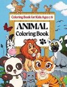 Coloring Book For Kids Ages 3-8 | Animal Coloring Book