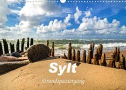 Sylt - Strandspaziergang (Wandkalender 2022 DIN A3 quer)