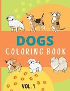 DOGS COLORING BOOK VOL 1