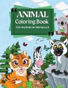 Coloring Book For Kids Ages 3-8 | Animal Coloring Book