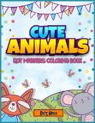 Cute Animals Dot markers coloring book 4-8