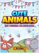 Cute Animals Dot markers coloring book 4-8: An Activity Book for kids with cute animals to learn while having fun