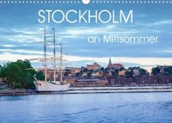 Stockholm an Mittsommer (Wandkalender 2022 DIN A3 quer)