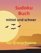 Sudoku-Buch mittel und schwer für Erwachsene