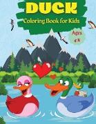 Duck Coloring Book for Kids Ages 4-8 Ducks Coloring Book For Kids And Toddlers, Funny Coloring Books for Kids Ages 2-4 3-8 4-8 , Boys and Girls, For Children