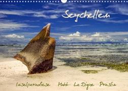 Seychellen - Inselparadiese Mahé La Digue Praslin (Wandkalender 2022 DIN A3 quer)