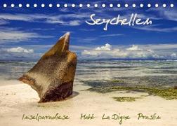 Seychellen - Inselparadiese Mahé La Digue Praslin (Tischkalender 2022 DIN A5 quer)