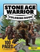 Stone Age Warriors Coloring Book for Boys, 80 Pages + Mazes