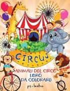 Animali del circo libro da colorare per i bambini