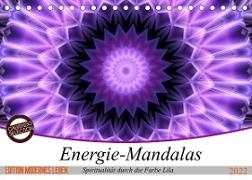 Energie - Mandalas, Spiritualität durch die Farbe Lila (Tischkalender 2022 DIN A5 quer)