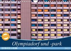 Olympiadorf und -park in München (Wandkalender 2022 DIN A4 quer)