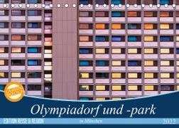 Olympiadorf und -park in München (Tischkalender 2022 DIN A5 quer)