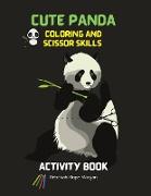 Cute Panda Coloring and Scissor Skills Activity Book