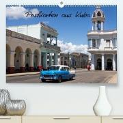 Postkarten aus Kuba (Premium, hochwertiger DIN A2 Wandkalender 2022, Kunstdruck in Hochglanz)