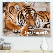 Tiger, Löwe und Co. (Premium, hochwertiger DIN A2 Wandkalender 2022, Kunstdruck in Hochglanz)