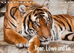 Tiger, Löwe und Co. (Tischkalender 2022 DIN A5 quer)