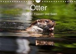 Otter - Jäger an Flüssen und Seen (Wandkalender 2022 DIN A4 quer)