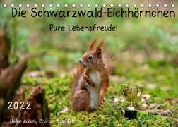 Die Schwarzwald-Eichhörnchen (Tischkalender 2022 DIN A5 quer)