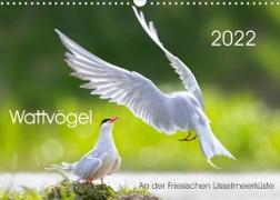 Wattvögel an der Friesischen IJsselmeerküste (Wandkalender 2022 DIN A3 quer)