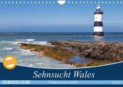 Sehnsucht Wales - Collagen eines Landes (Wandkalender 2022 DIN A4 quer)