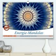 Energie-Mandalas in blau (Premium, hochwertiger DIN A2 Wandkalender 2022, Kunstdruck in Hochglanz)