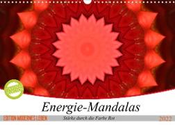 Energie-Mandalas Stärke durch die Farbe Rot (Wandkalender 2022 DIN A3 quer)