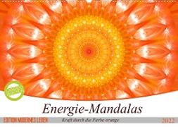 Energie - Mandalas in orange (Wandkalender 2022 DIN A2 quer)