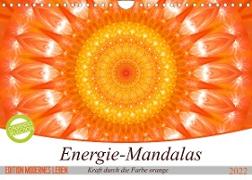 Energie - Mandalas in orange (Wandkalender 2022 DIN A4 quer)