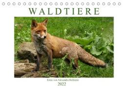 Waldtiere (Tischkalender 2022 DIN A5 quer)