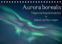 Aurora borealis - Magische Polarlichtnächte in Island und Norwegen (Tischkalender 2022 DIN A5 quer)